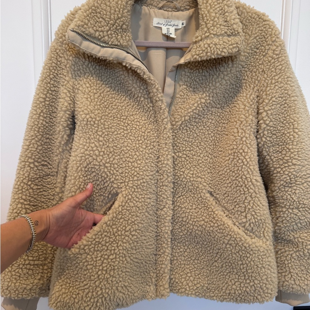 H&M Tan Teddy Jacket - Picture 4 of 6